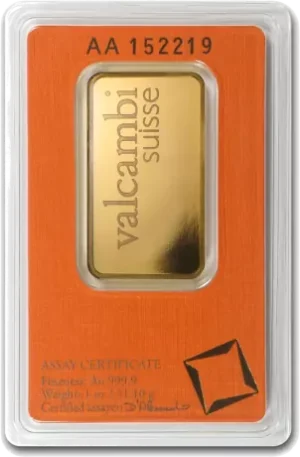1 oz Gold Bar | Valcambi