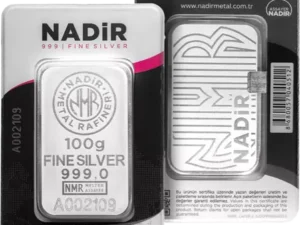 100g Silver Bar | Nadir Metal Rafineri | Minted