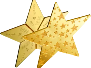 5 x 1g CombiBar Star | Gold | Valcambi | Glittering Stars
