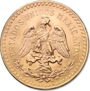 50 Gold Mexican Pesos | 1821-1947