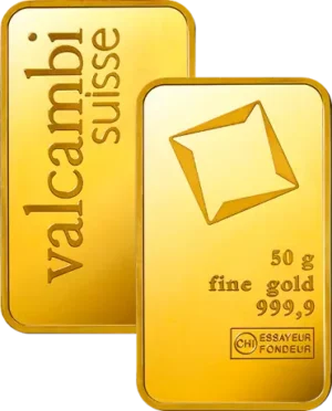 50g Gold Bar | Valcambi | Minted - Image 2